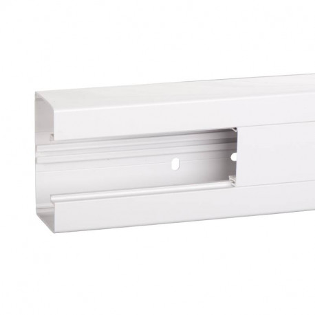 Goulotte PVC Optiline 45 à clipsage direct - L95 x H55mm