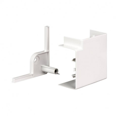 Angle plat à 90° pour goulotte PVC Optiline 45 - L95 x H55mm