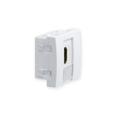 Prise HDMI TerCia AP-C45 - Traversante - Pour goulottes - Blanc