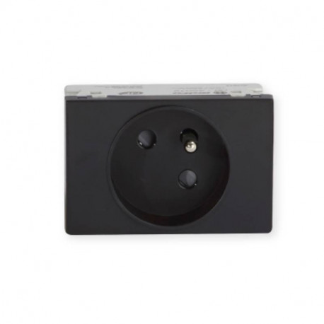 Prise de courant TerCia AP-C45 - Pour goulottes - 2P+T - 16A - Noir
