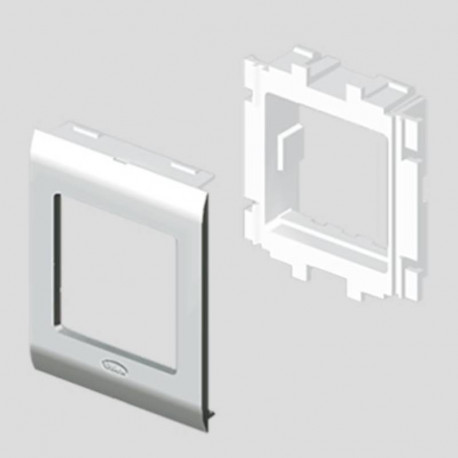 Adaptateur pour boîtier mural modulaire - Simple - Mosaïc - Aluminium