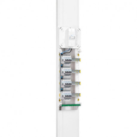 Goulotte GTL - 65x250 mm - avec couvercle complet - long réglable 2.45 à 2.60 m