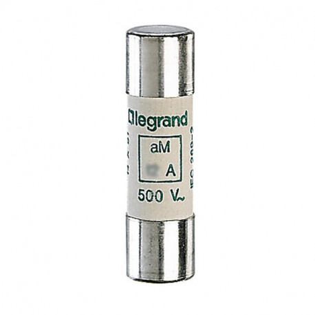Lot de 10 cartouches industrielles cylindriques - Type aM - 14x51 - 32A - 500V - Avec percuteur
