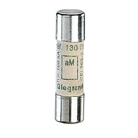 Cartouche industrielle cylindrique - Type aM - 10x38 - 1A - 500V - Sans voyant