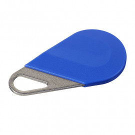 Badge Hexact type porte clé Aiphone - Technologie Mifare - Bleu