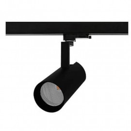 Spot sur rail Lima 1 plus Indigo - 25W max - Noir mat