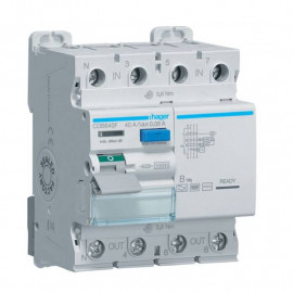 Interrupteur différentiel Hager - Tertiaire - 40A - 30mA - Type B hfq