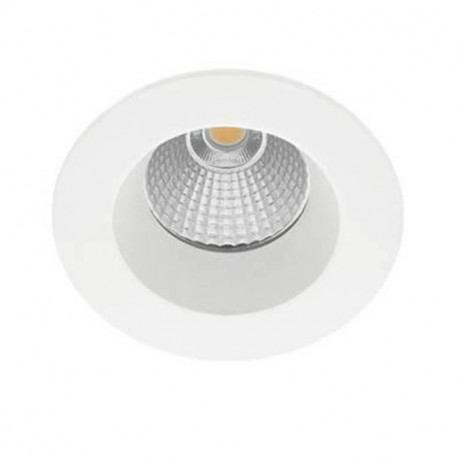 Spot encastré fixe LARY RD Indigo - 9W - 3000K - IP65 - Dimmable - Blanc mat