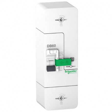 Disjoncteur de branchement différentiel sélectif DB60 Resi9 - 1P + N - 60A - 2,4 kA - Sensibilité 500 mA