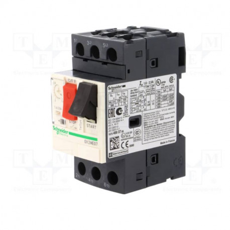 Disjoncteur moteur TeSys GV2 - 3P - 1,6 à 2,5A - magnétothermique