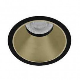 Spot encastré basse luminance FIJI R Indigo - GU10 - 15W - PAR16 - Noir & Champagne