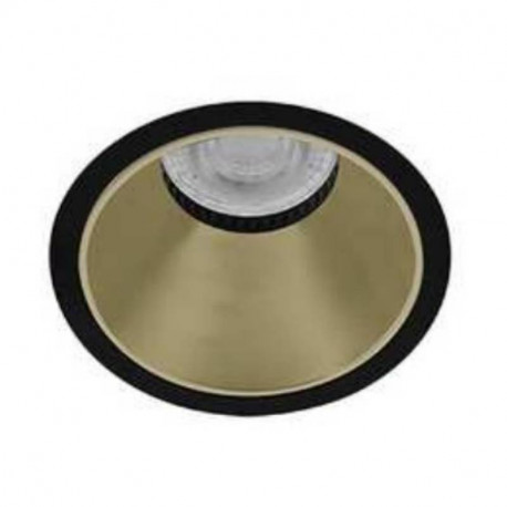 Spot encastré basse luminance FIJI R Indigo - GU10 - 15W - PAR16 - Noir & Champagne