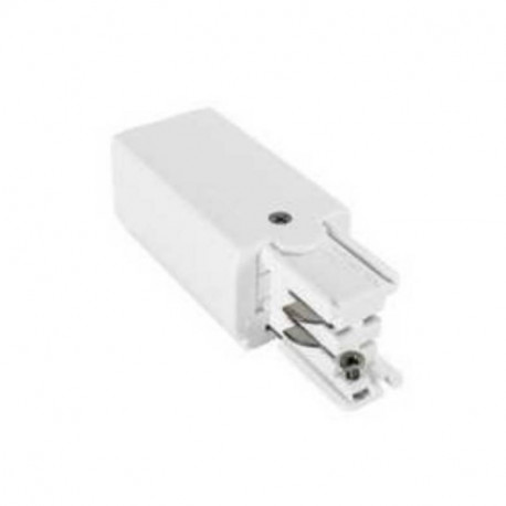 Alimentation droite pour rail TRACK III SURFACE Indigo - Blanc