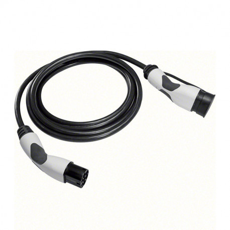 Câble de recharge pour borne de voiture électrique Hager - Triphasé - Mode 3 - Type 2 - 5M