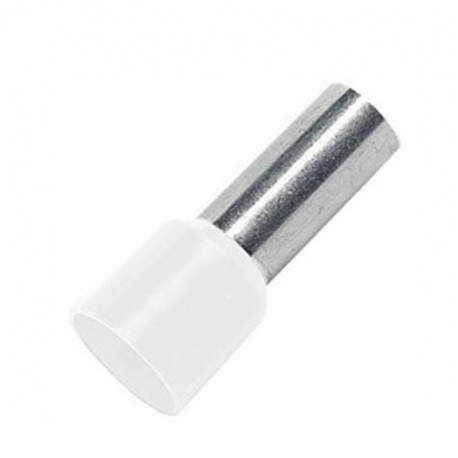 Embout de câblage simple - 16mm² - Blanc - Sachet de 100 pièces