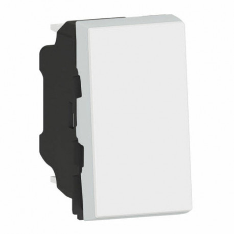 Poussoir témoin Mosaic Legrand - 1 module - 6A - 250V - Blanc