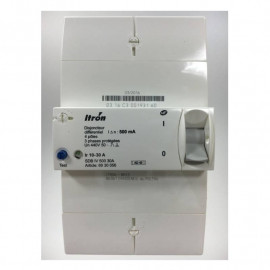 Disjoncteur de branchement différentiel tétrapolaire Itron - 3P+N - 30A - 500mA - 2kA