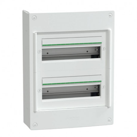 Coffret en saillie PrismaSeT XS Schneider Electric - 2 rangées - 13 modules - Sans porte