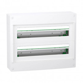 Coffret en saillie PrismaSeT XS Schneider Electric - 2 rangées - 24 modules - Sans porte