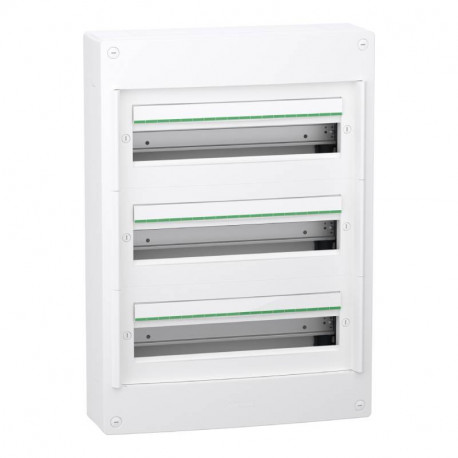 Coffret en saillie PrismaSeT XS Schneider Electric - 3 rangées - 18 modules - Sans porte
