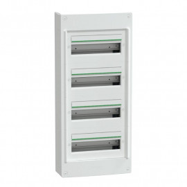 Coffret en saillie PrismaSeT XS Schneider Electric - 4 rangées - 13 modules - Sans porte