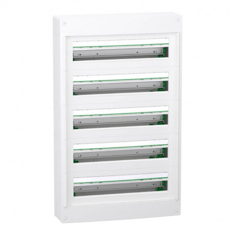 Coffret en saillie PrismaSeT XS Schneider Electric - 5 rangées - 24 modules - Sans porte