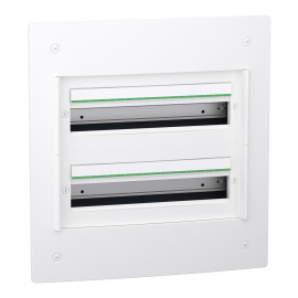 Coffret encastré PrismaSeT XS Schneider Electric - 2 rangées - 18 modules - Sans porte