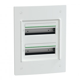 Coffret encastré PrismaSeT XS Schneider Electric - 2 rangées - 13 modules - Sans porte