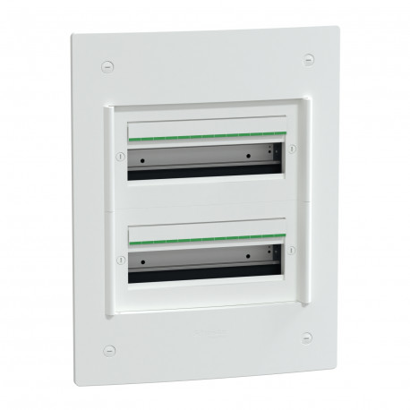 Coffret encastré PrismaSeT XS Schneider Electric - 2 rangées - 13 modules - Sans porte