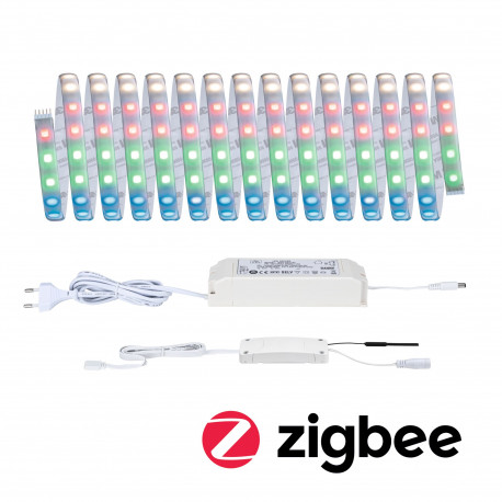 Kit de base MaxLED 500 5m Zigbee RGBW Protect Cover IP44 33W 24V 80VA Argent