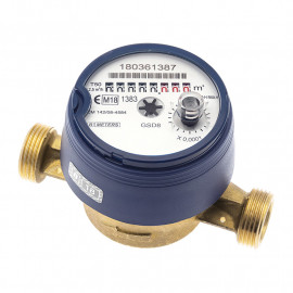 Compteur divisionnaire d'eau froide laiton 4MS SFERACO - Pré-équipé télérelève Mid R100 - Calibre 15 - Ø3/4”