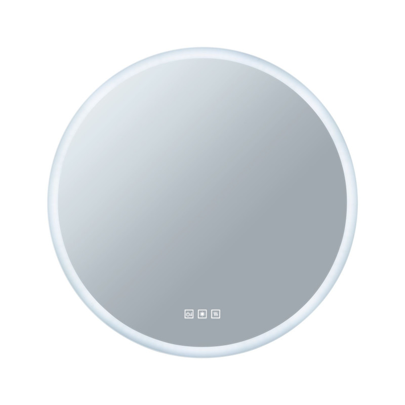 WallCeiling HomeSpa Mirra rond IP44 LED WhiteSwitch 21W 600mm Mir/Bc ...