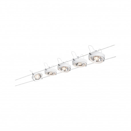 Paulmann URail Blossom kit base chrome, verre fumé Paulmann URail Blossom kit base chrome, verre fumé