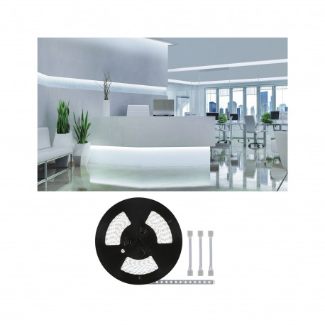 Strip MaxLED 500 20m Lum du jour IP20 6500K 72W 24V Argent