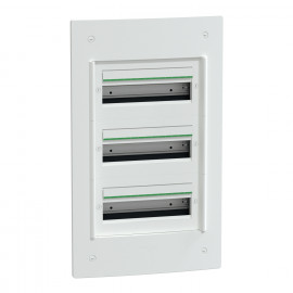 Coffret encastré PrismaSeT XS Schneider Electric - 3 rangées - 13 modules - Sans porte