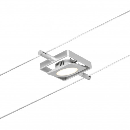 Spot individuel MacLED pour câbles tendus CorDuo Paulmann - 4.5W max - 12V - 3000K - Chrome - Non dimmable