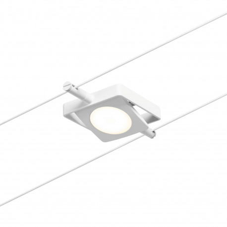 Spot individuel MacLED pour câbles tendus CorDuo Paulmann - 4.5W max - 12V - 3000K - Blanc - Non dimmable