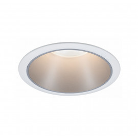 Spot encastré rond Cole Coin Paulmann - Fixe - 6W - 2700K - IP44 - Blanc/Argent - 3-Step-Dim