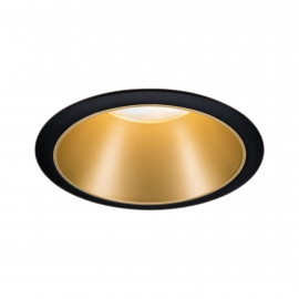 Spot encastré LED 3-Step-Dim Cole Paulmann 1x6W IP44 Coin 2700K Noir, Doré mat