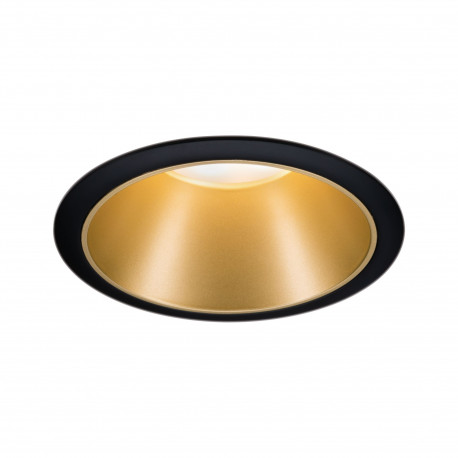 Spot encastré rond Cole Coin Paulmann - Fixe - 6W - 2700K - IP44 - Noir/ Doré - 3-Step-Dim