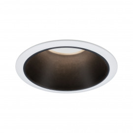 Spot encastré rond Cole Coin Paulmann - Fixe - 6W - 2700K - IP44 - Blanc/Noir - 3-Step-Dim