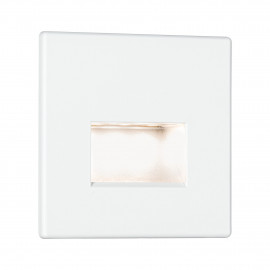 Encastré mural LED Edge Quadro Paulmann - Carré - 1,2W - 2700K - IP20 - Blanc dépoli