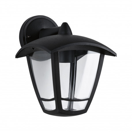 Applique murale extérieure Classic Curved Paulmann - E27 - 12W max - IP44 - Verre/Noir