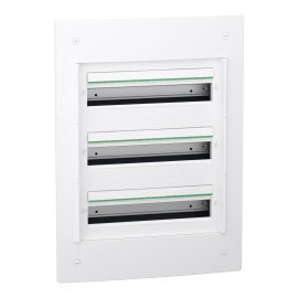 Coffret encastré PrismaSeT XS Schneider Electric - 3 rangées - 18 modules - Sans porte