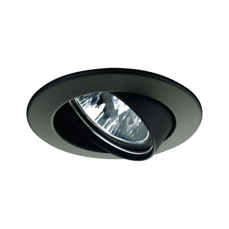 Spot encastré orientable Premium Paulmann - 230/12V - max.50W - GU5,3 - IP23 - Noir - Dimmable