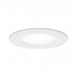 Spot encastré LED Nova Paulmann - Fixe - 6,5W - IP44 - GU10 - 4000K - Blanc dépoli