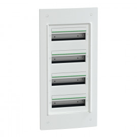 Coffret encastré PrismaSeT XS Schneider Electric - 4 rangées - 13 modules - Sans porte