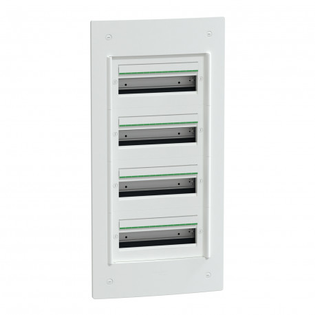 Coffret encastré PrismaSeT XS Schneider Electric - 4 rangées - 13 modules - Sans porte