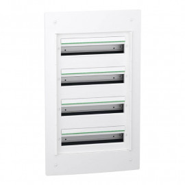Coffret encastré PrismaSeT XS Schneider Electric - 4 rangées - 18 modules - Sans porte