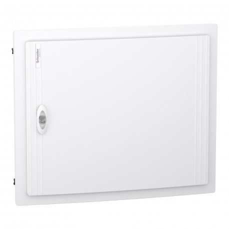 Coffret encastré PrismaSeT XS Schneider Electric - 2 rangées - 24 modules - Avec porte pleine